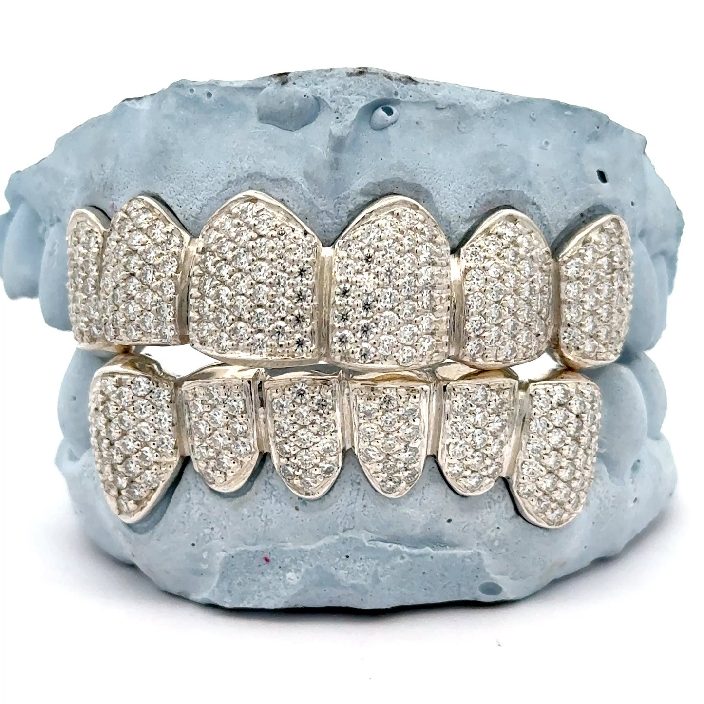 Custom Pave VVS Moissanite HandSet Grillz