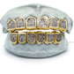 1MM Diamond Invisible Diamond Block Setting Gold Grillz [BS001]