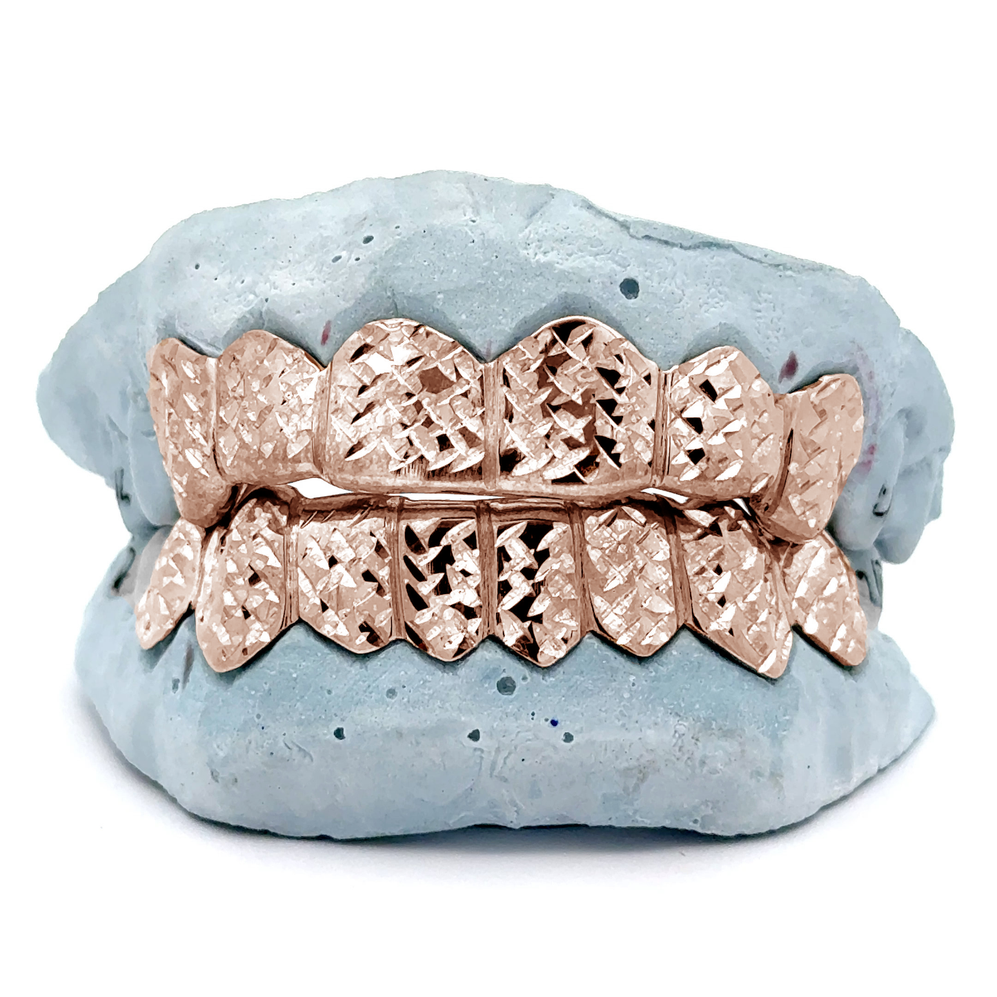 Custom Cross Diamond Cut Gold Grillz [SG005]