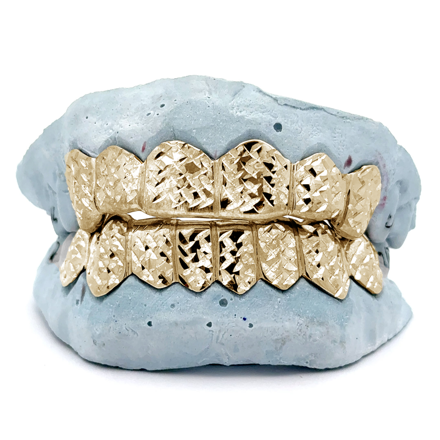 Custom Cross Diamond Cut Gold Grillz [SG005]