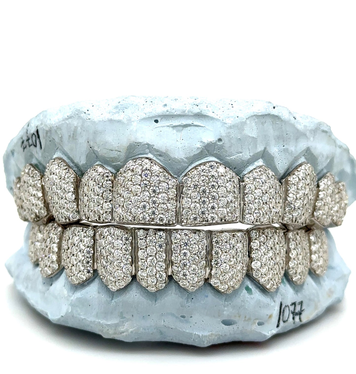 Custom Pave VVS Moissanite HandSet Grillz