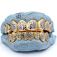 Two Tone Box Diamond Cut Grillz [SG010]