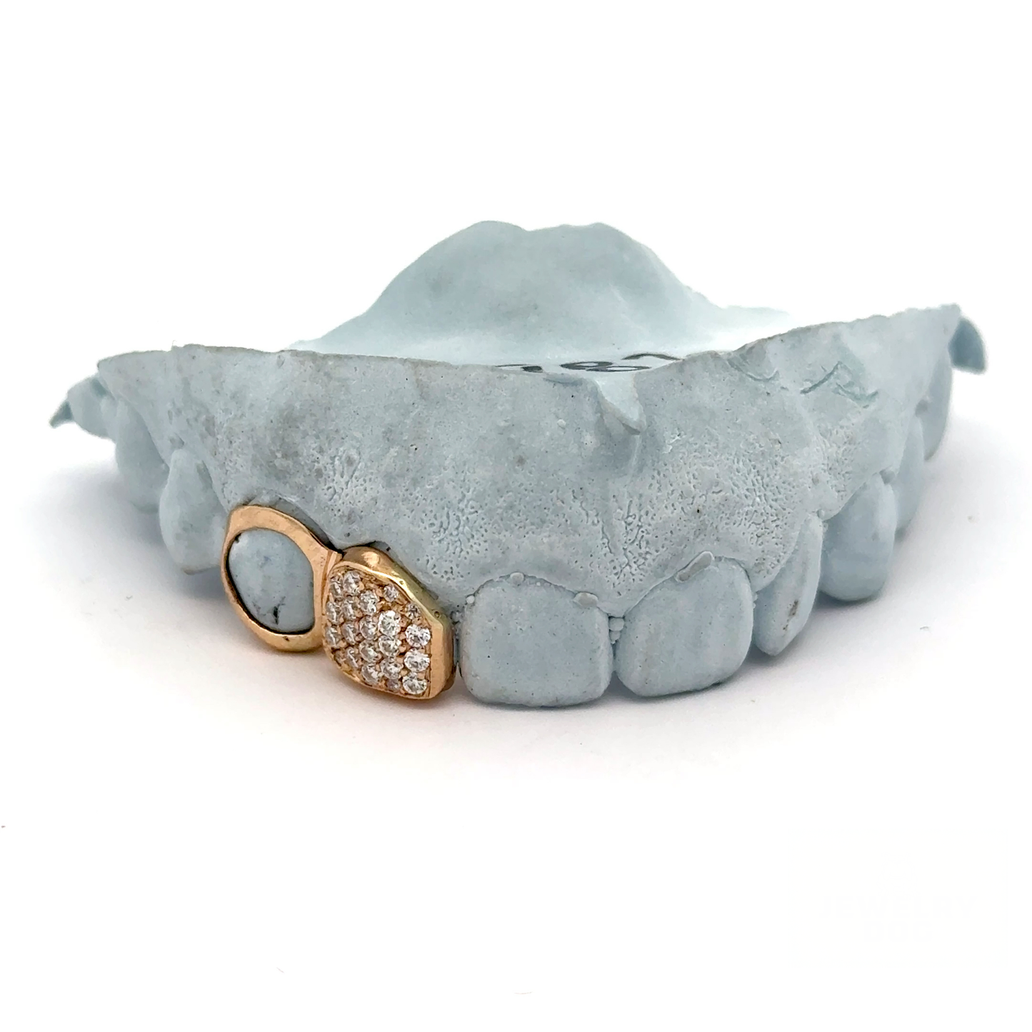 Open Face & Natural Diamond Honey Comb Grillz