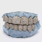 Custom Zigzag Hand Diamond Setting White Gold Grillz [HS 002]