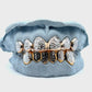 Two Tone Box Diamond Cut Grillz [SG010]